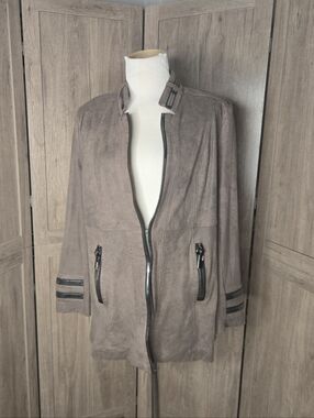 INSIGHT Brown Suede Moto Jacket Size 10
